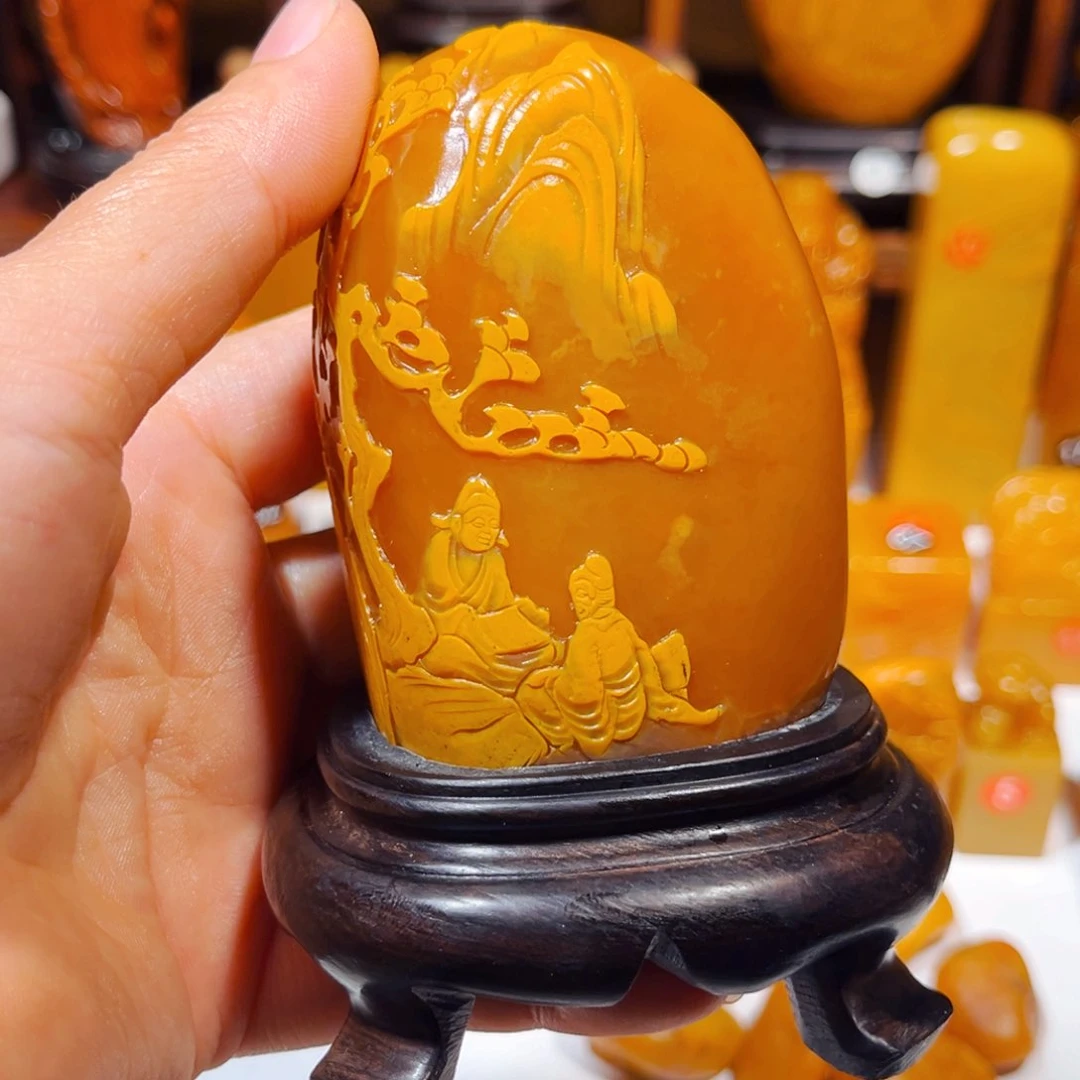 田黄石戴*石雕石雕石雕