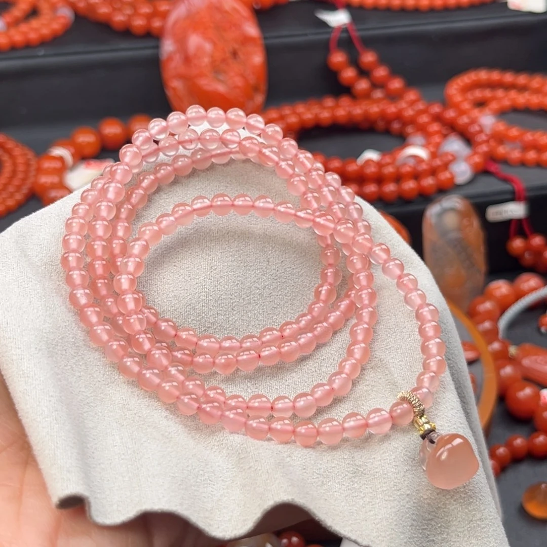 南红玛瑙未镶嵌手链