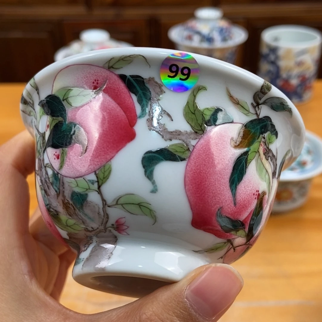手绘现代茶具非古董