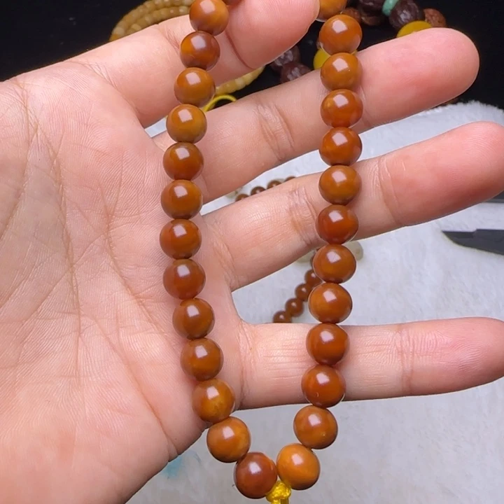 星月菩提手串原生态石玉老料龙脊菩提