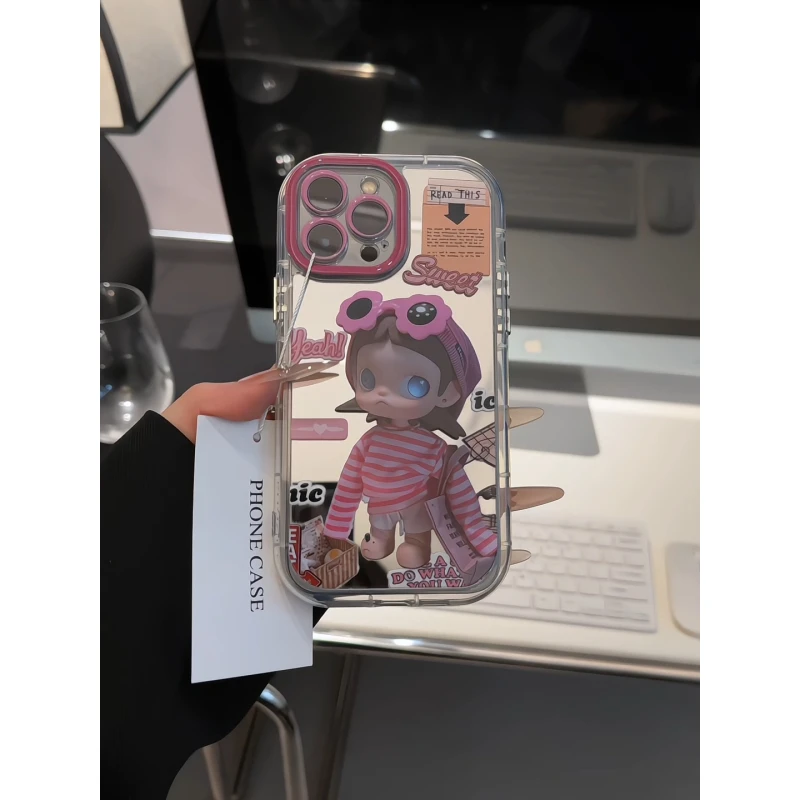 太阳镜小姐姐适用苹果17pro手机壳16p镜面oppo华为奶油oppo小米17