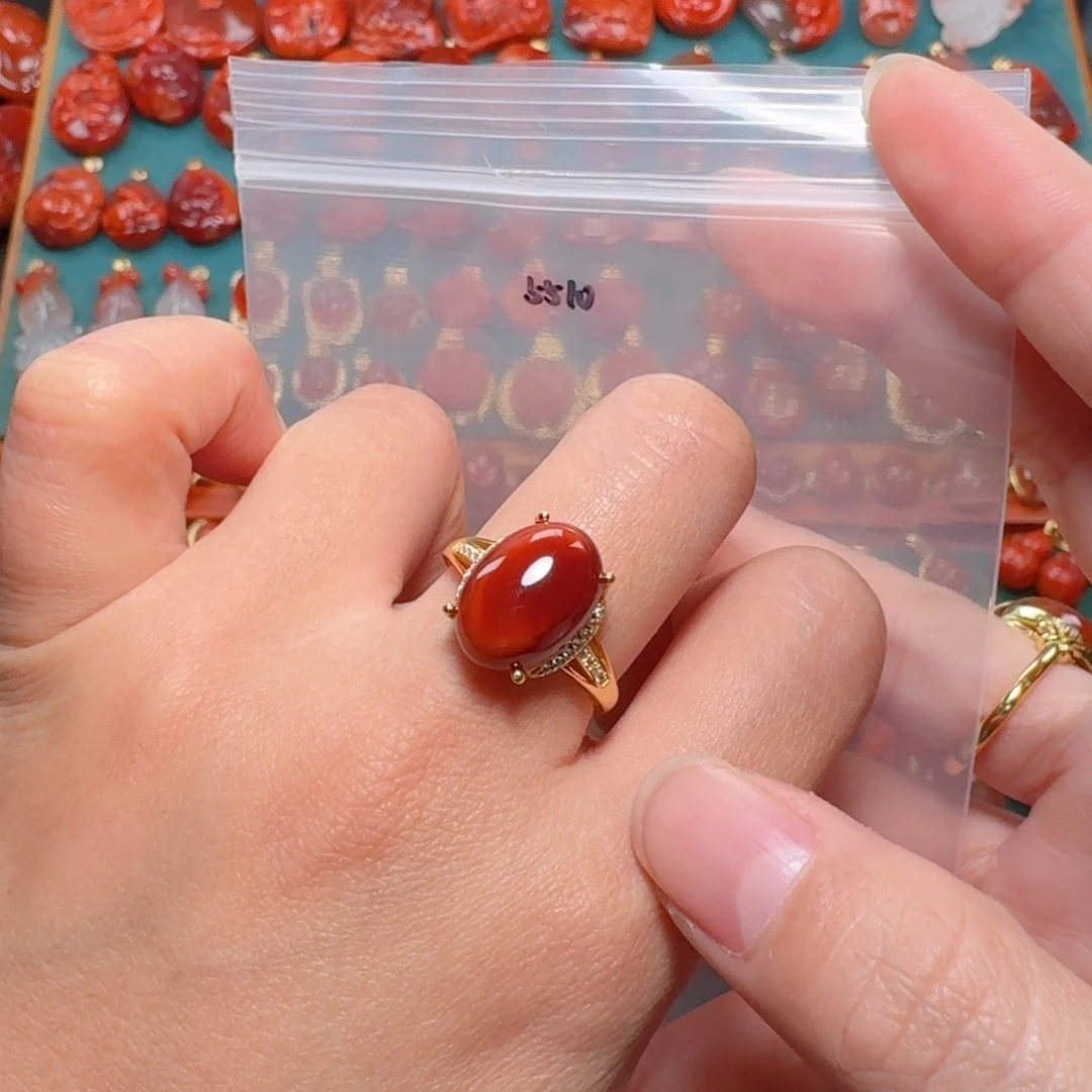 南红玛瑙南红银S925镶嵌