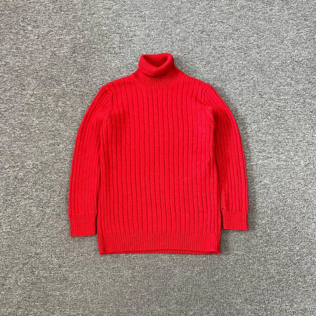 99新 GUCCI/古驰 红色 高领 针织 毛衣 xs码