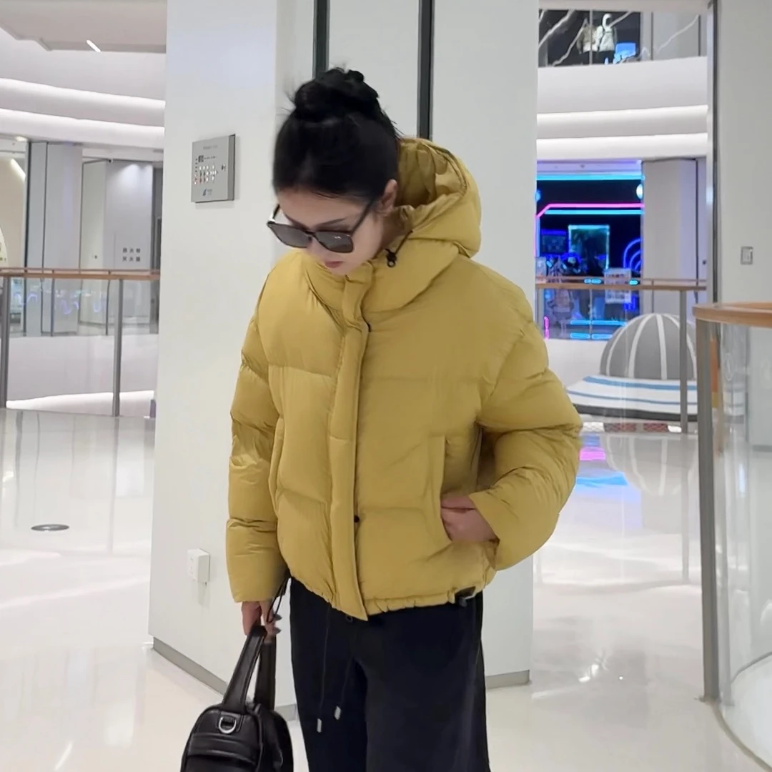 【小冉】蛋壳短款25新款冬季羽绒服加厚保暖泡芙外套女洋气百搭