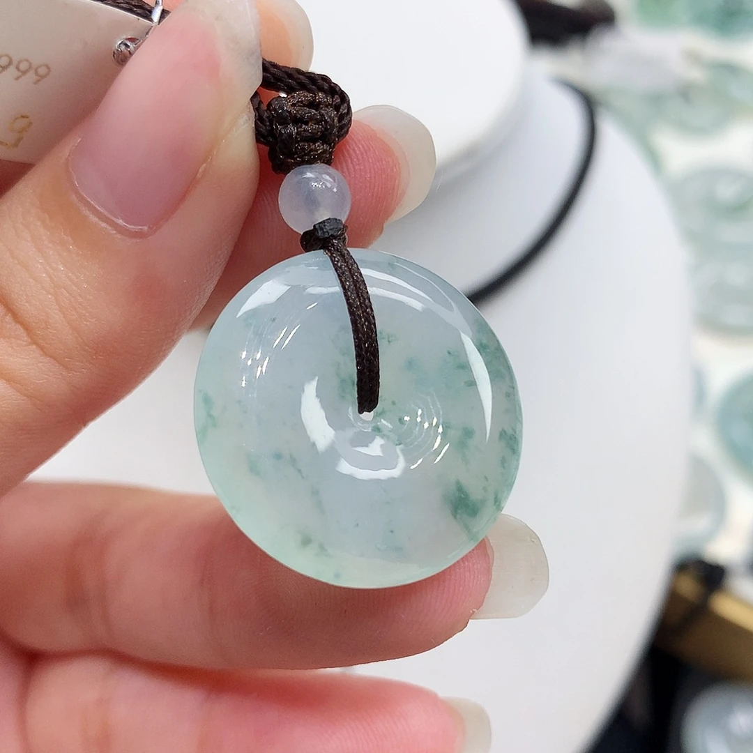 翡翠未镶嵌胸饰翡翠22，23.9/5.4