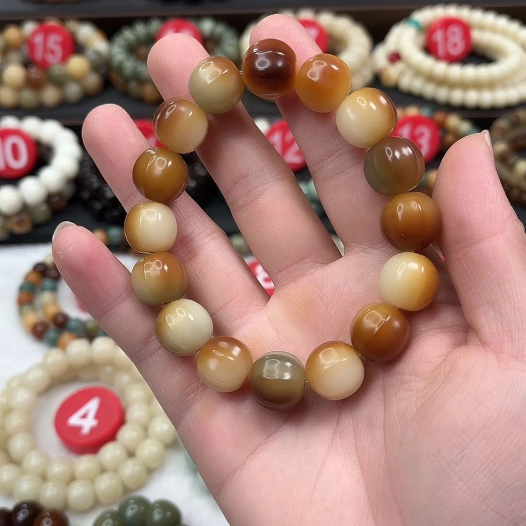 菩提根/象牙果手串静**开菩提根