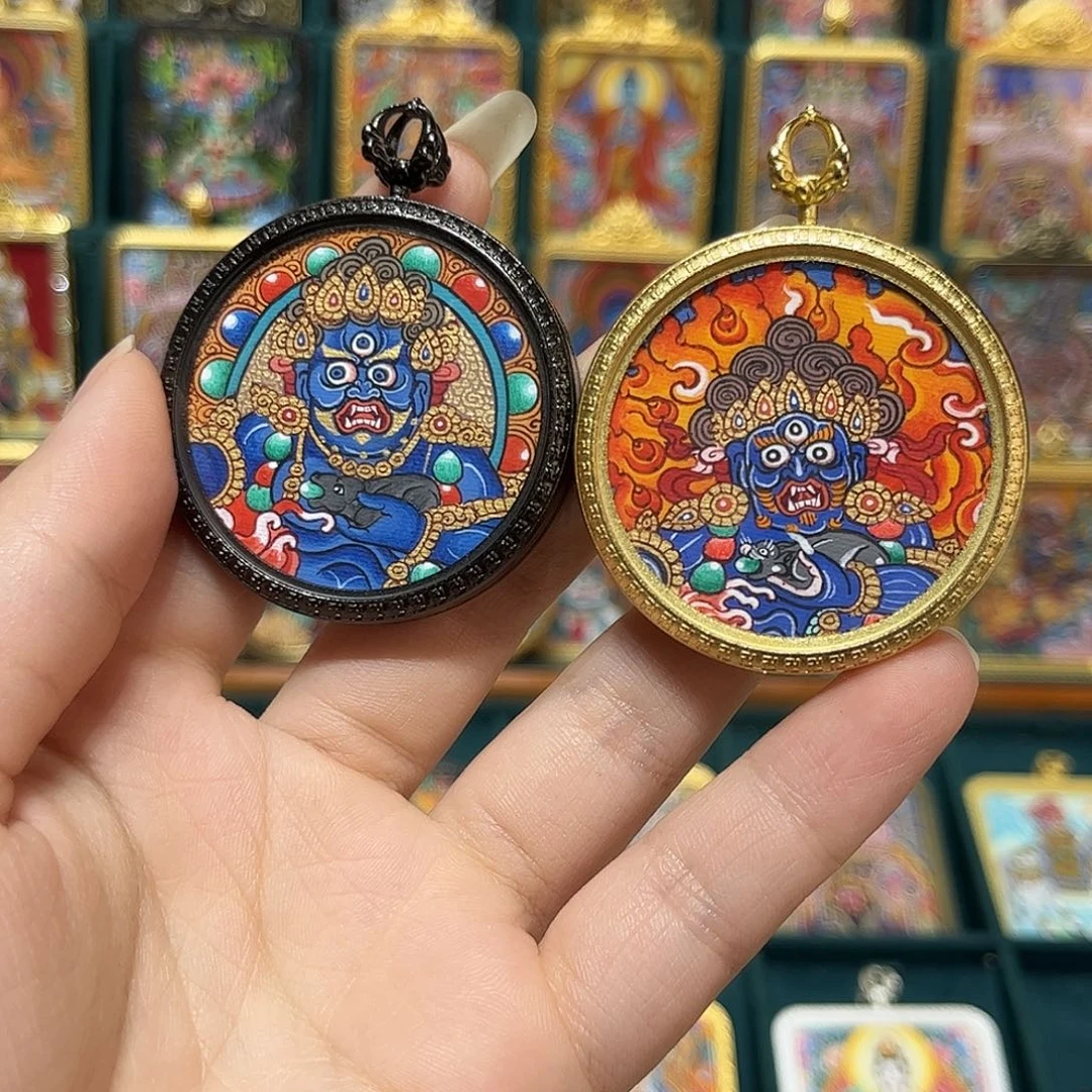 纯手绘唐卡3.5黑财
