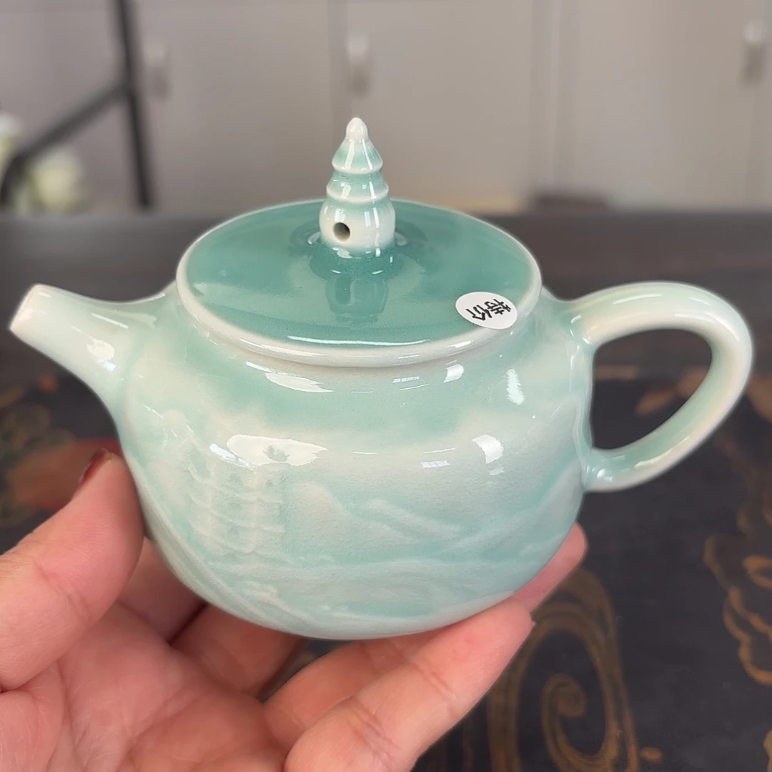 龙泉云间青瓷小米茶器
