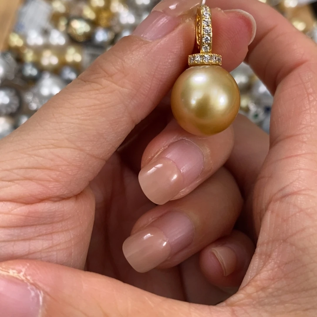 银S925镶嵌颈饰海水珍珠