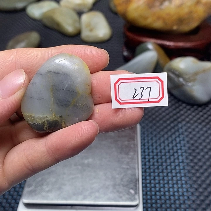 和田玉未镶嵌挂件237