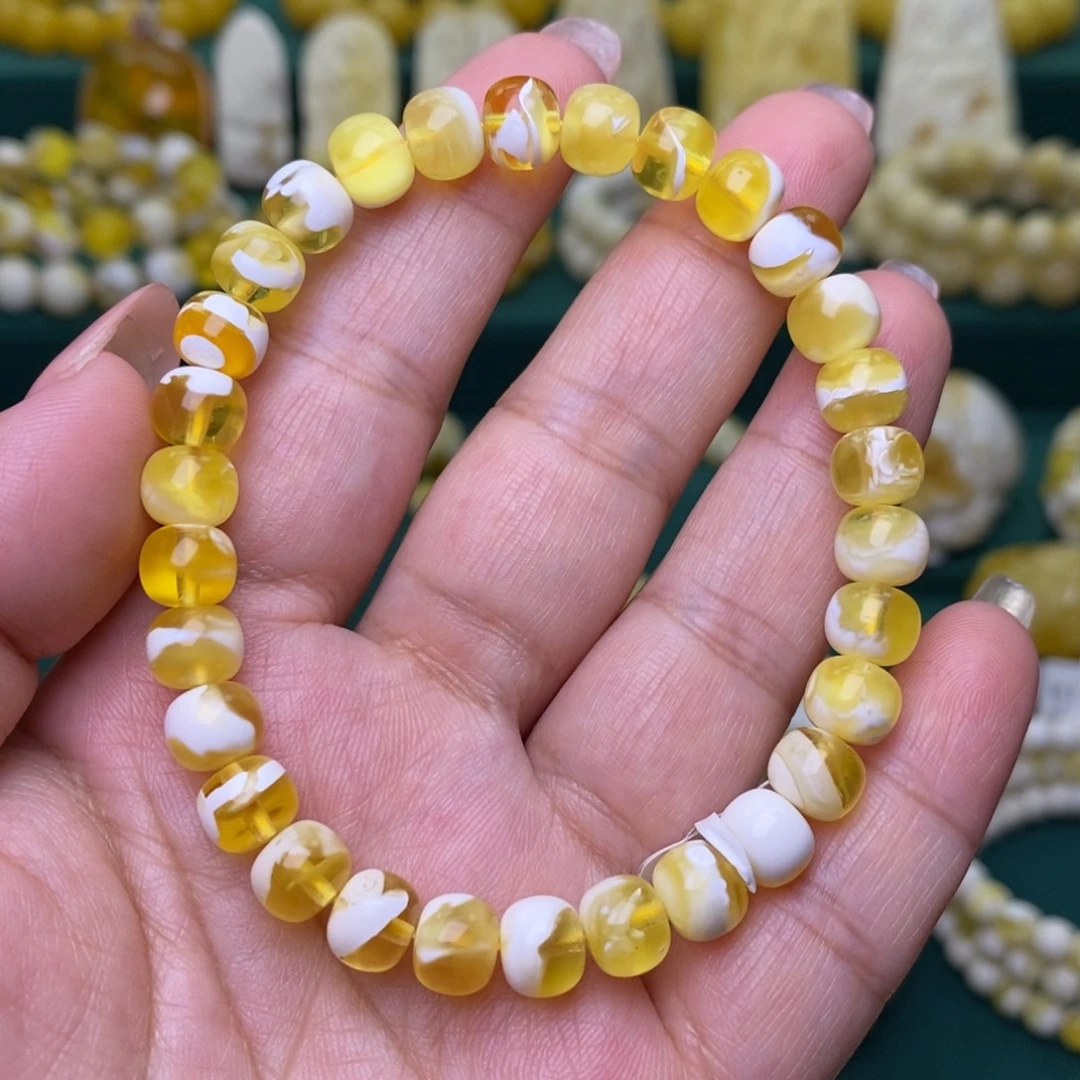 蜜蜡未镶嵌裸石7.5➕