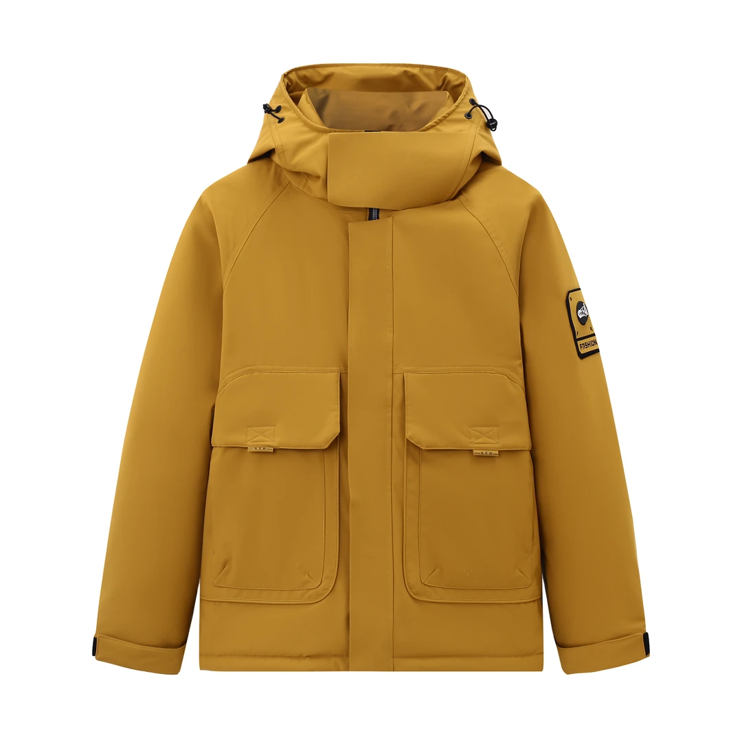 C142加厚保暖拼接百搭羽绒服