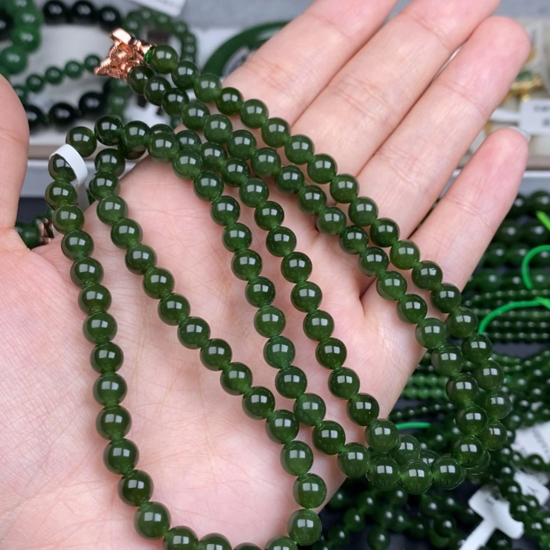 颈饰未镶嵌和田玉（碧玉）田*6m