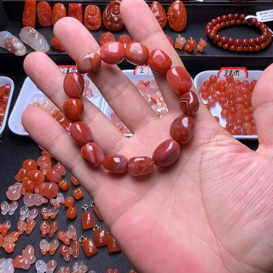 南红玛瑙未镶嵌珠宝半成品