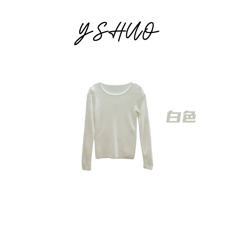 YSHUO【红粉专享】时尚休闲多色花边零打底 6067