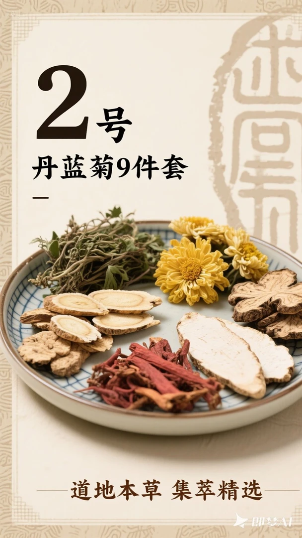2号丹蓝菊舒压九件套+代煎成膏费用（300g可以使用15天）