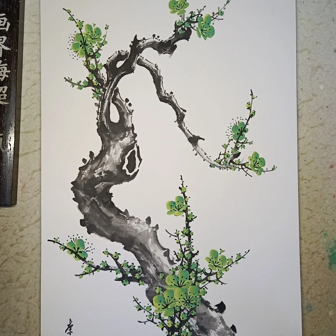 T***k绘画精品梅花卡宣作品