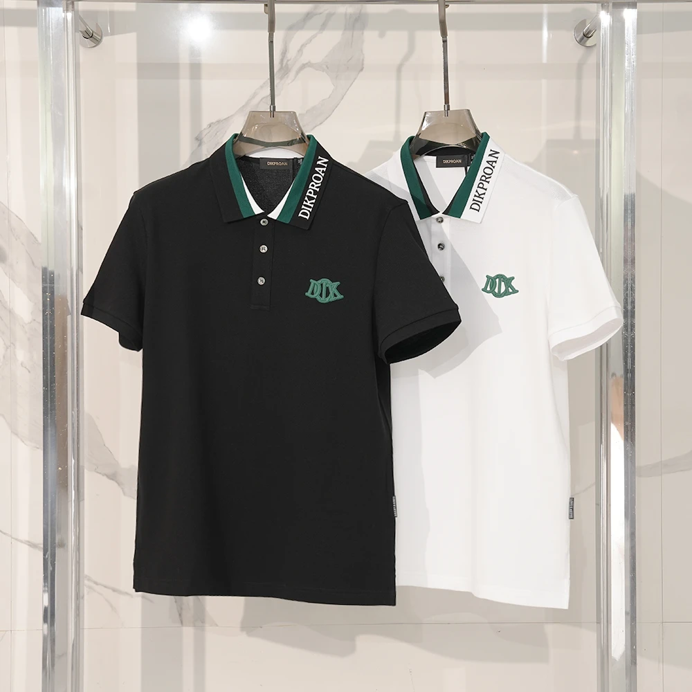 2025春夏短袖polo衫T恤男士高弹翻领半袖休闲百搭男款中年ZD25072