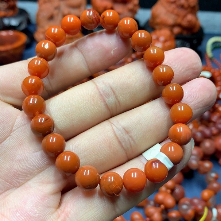 南红玛瑙未镶嵌手串9mm