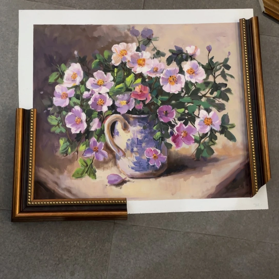 油画油画作品欣赏50-60带框