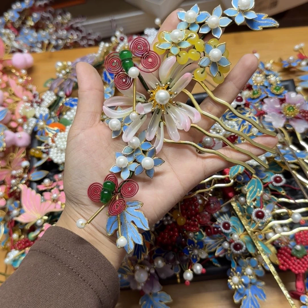 醋酸铁合金鹅毛仿点翠