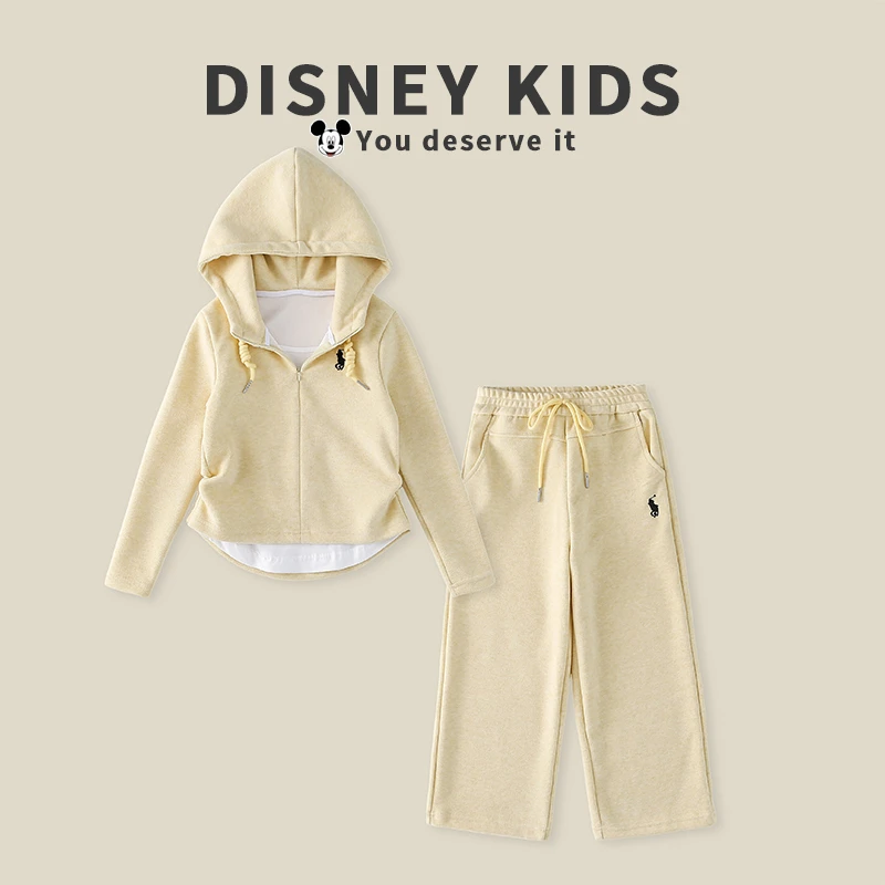 【VV】迪士尼女童春季新款套装中大童洋气时髦运动两件套XOT1ZZ301