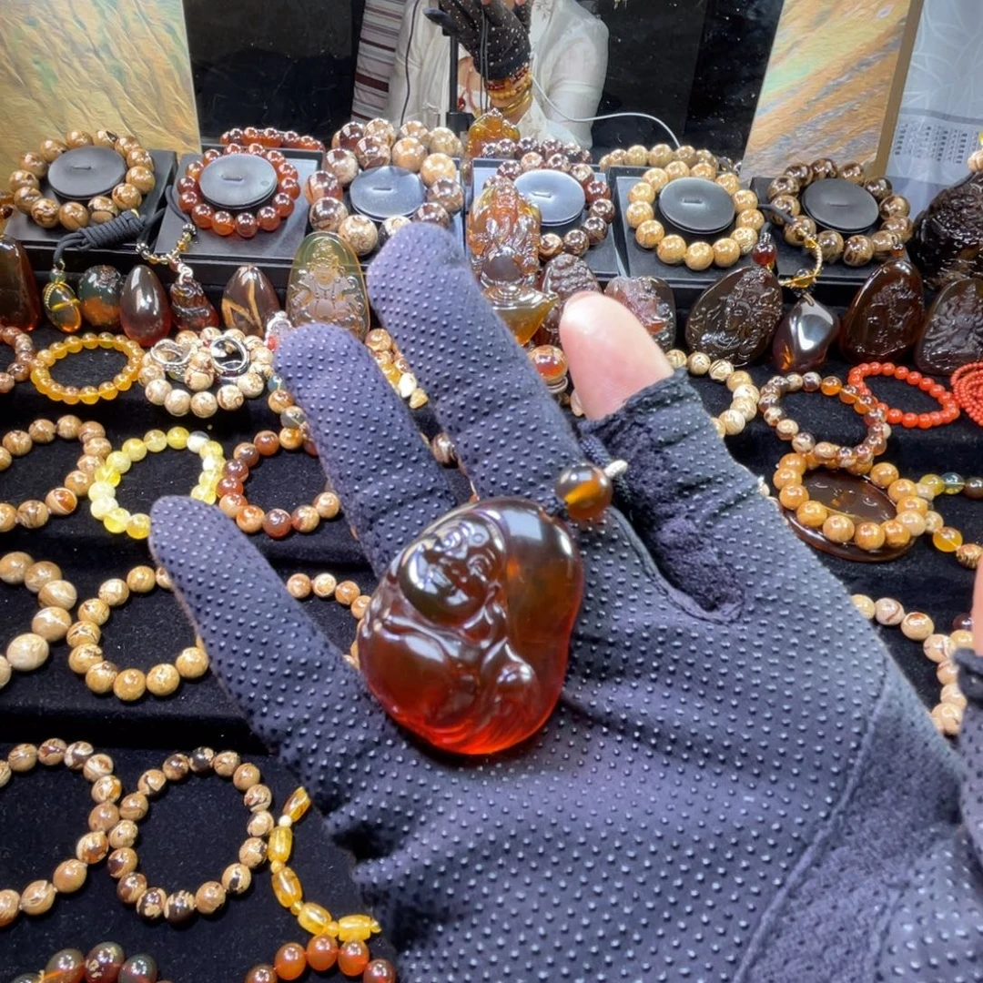 手链琥珀未镶嵌血珀佛