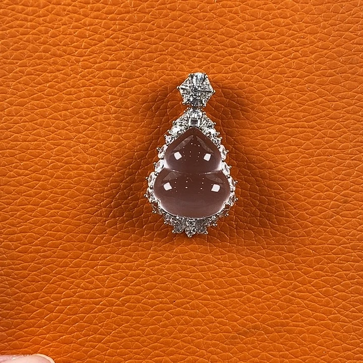 石英质玉银S925镶嵌颈饰