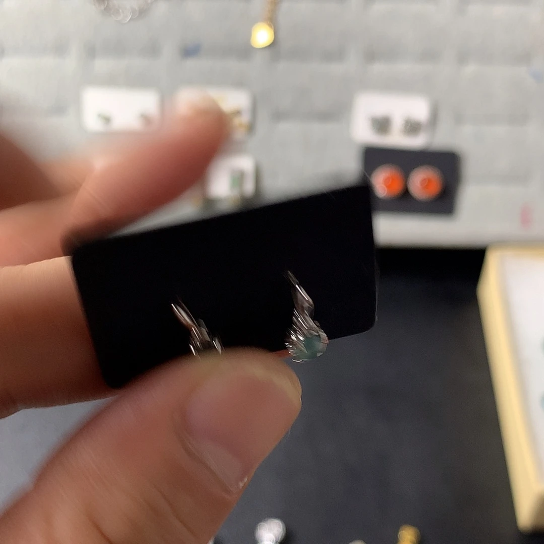 翡翠银S925镶嵌戒指29