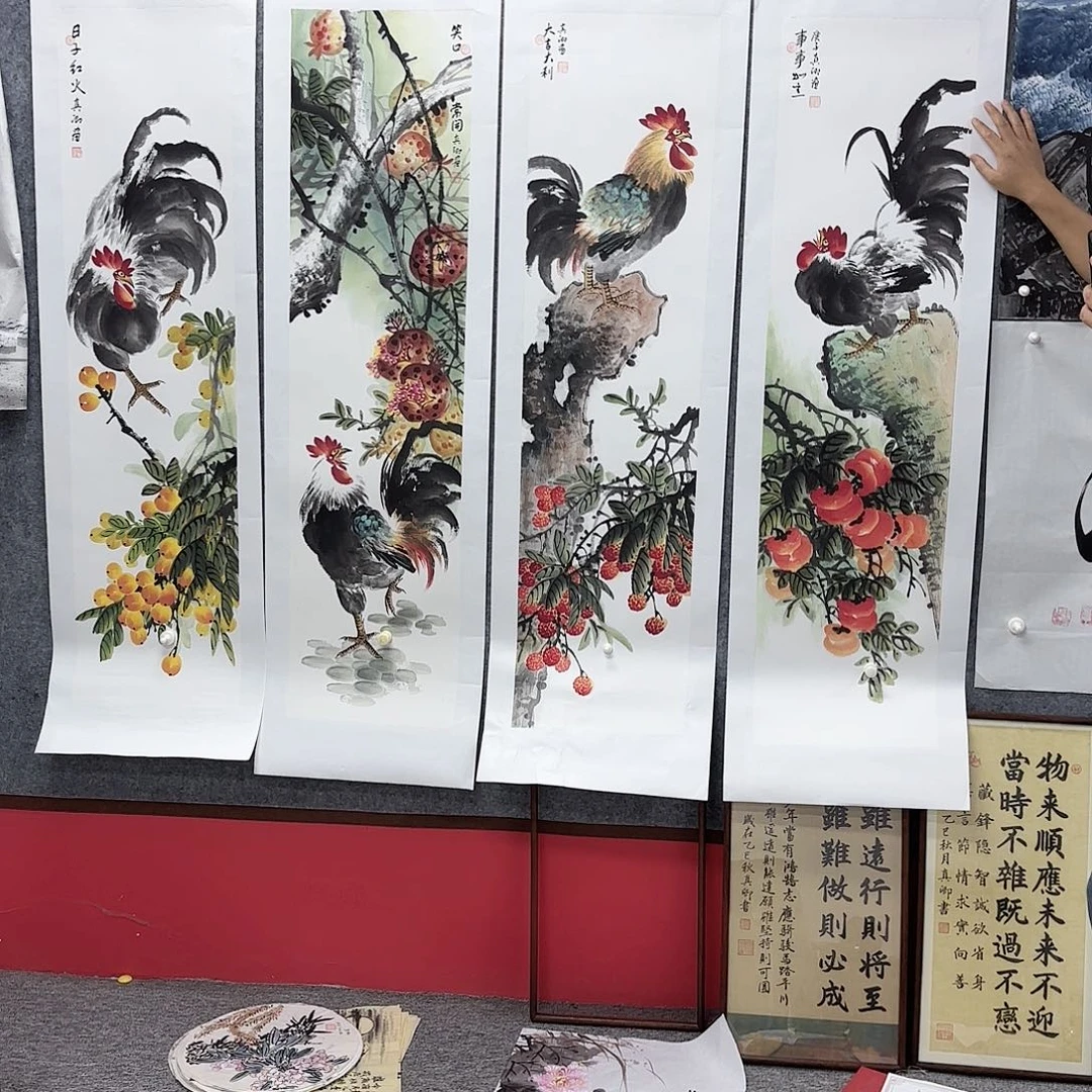 国画国画作品多次