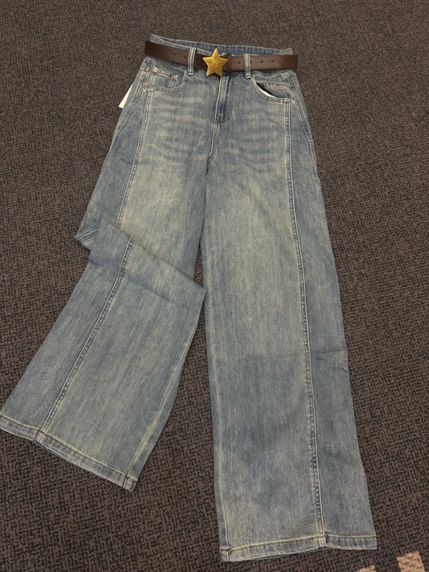 蜜姐家新款时尚窄版直筒裤