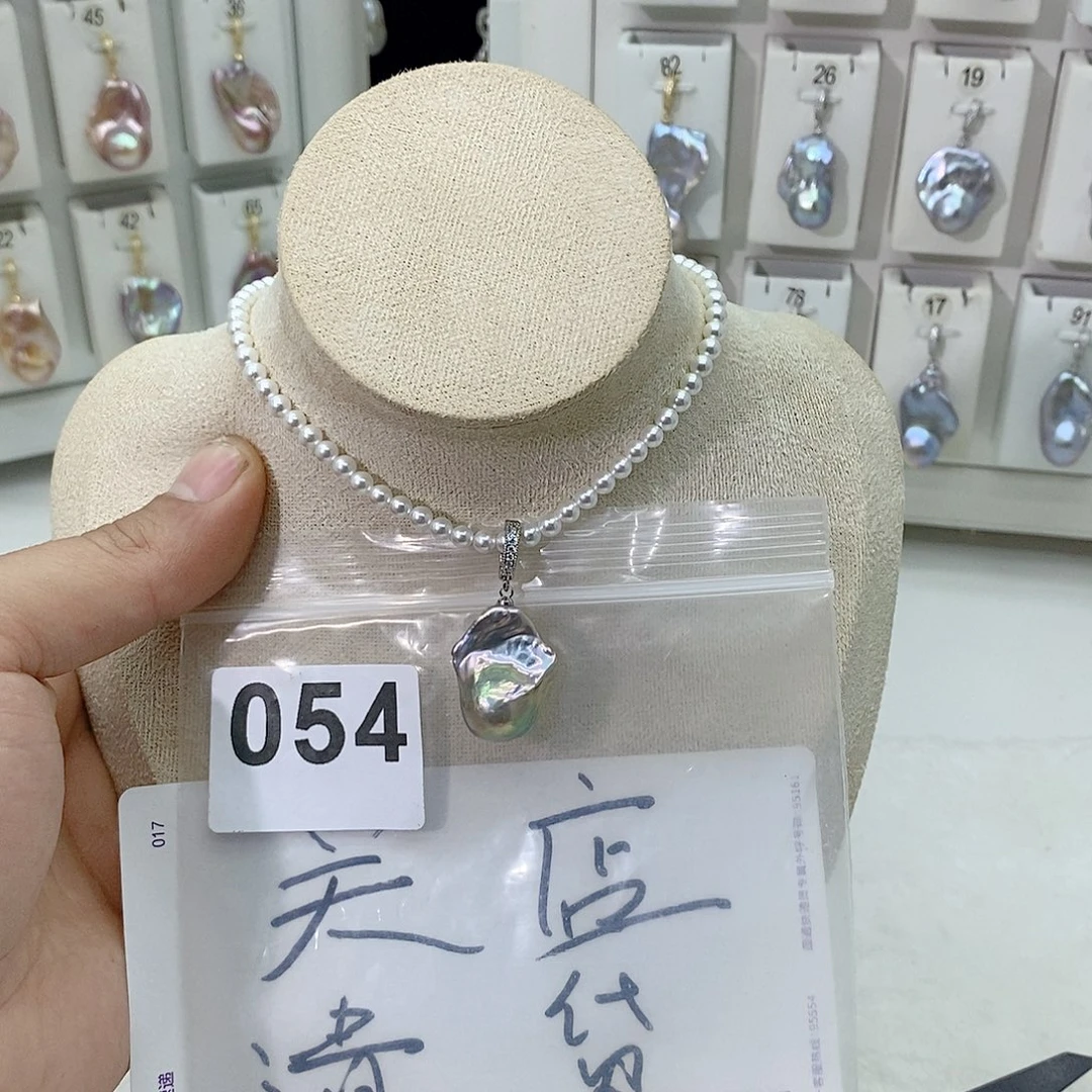 淡水珍珠颈饰合金