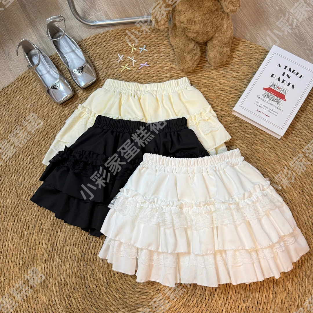 【396/411/416】芭蕾风半身裙秋冬女裙子高腰显瘦显腿长短款蛋糕裙