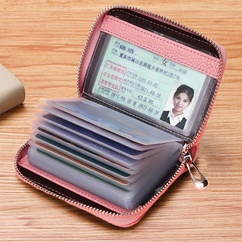 卡包女士质感防消磁证件位大容量驾驶证套多卡位钱包一体包