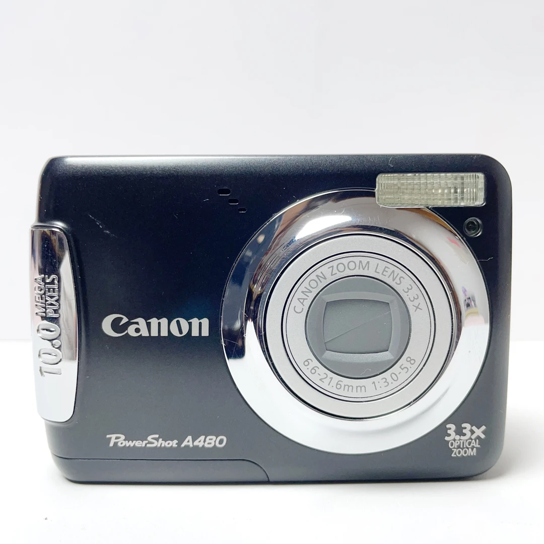 95新 Canon/佳能 佳能a480黑 冷白奶油肌1000万像素电池仓盖不紧