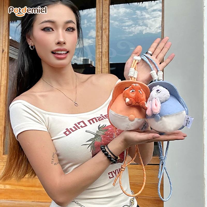 potdemiel蜂蜜罐正版迪士尼疯狂动物城朱迪尼克奇遇零钱包耳机包