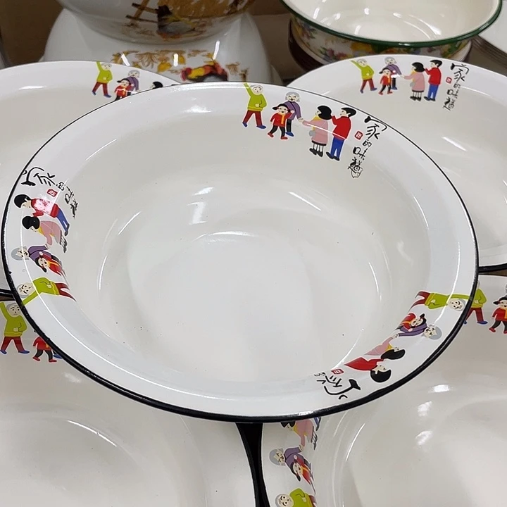 搪瓷22公分珐琅搪瓷菜盘   家的味道