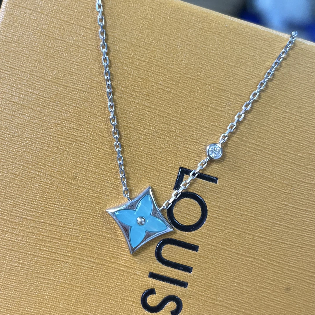 （柜版重版）18k金天然钻石锁骨链简约时尚项链