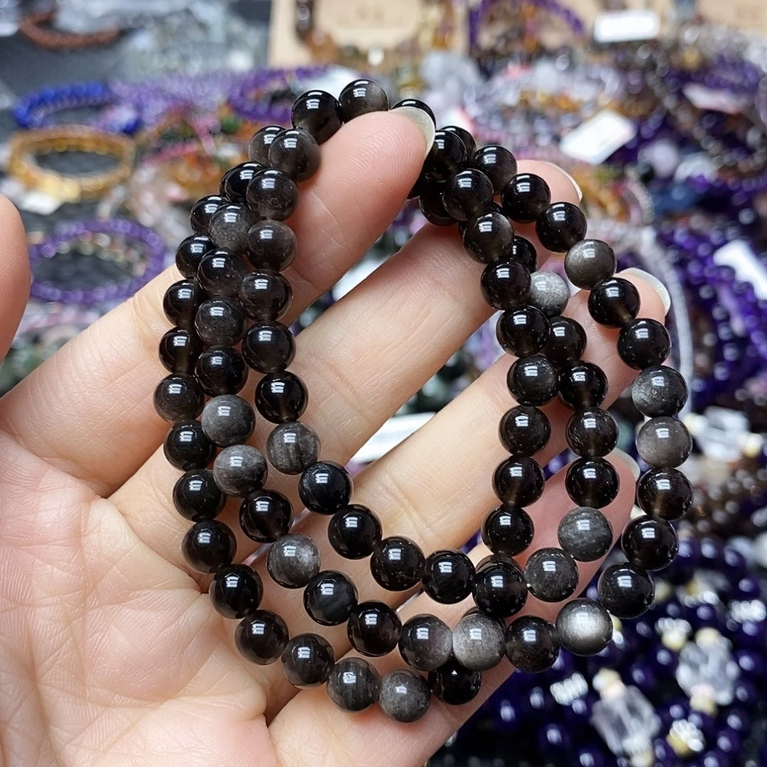 水晶未镶嵌手链多样性发一