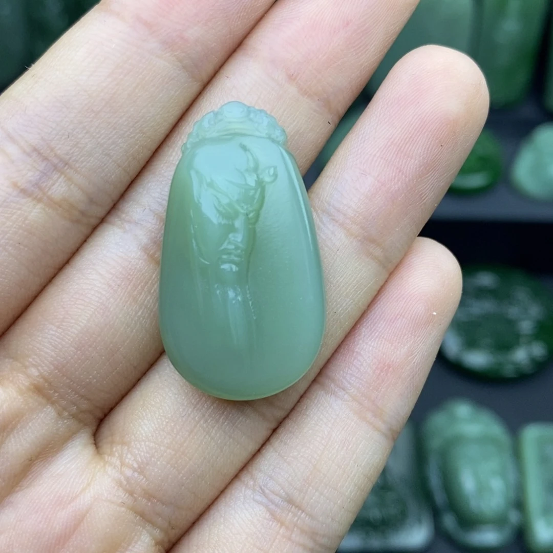 和田玉（碧玉）未镶嵌挂件