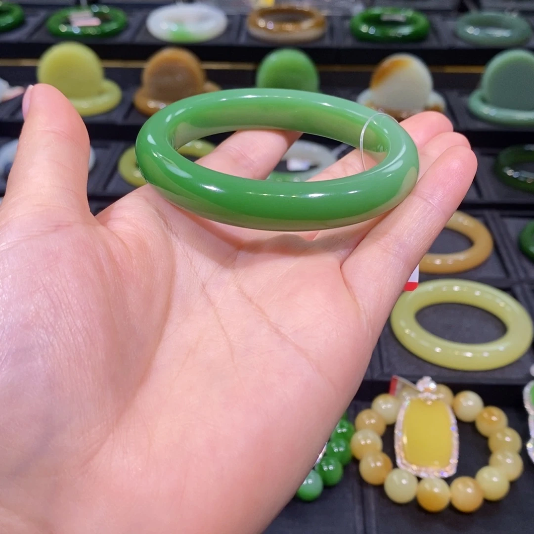 6***瑞未镶嵌手镯和田玉（碧玉）分单付款定金