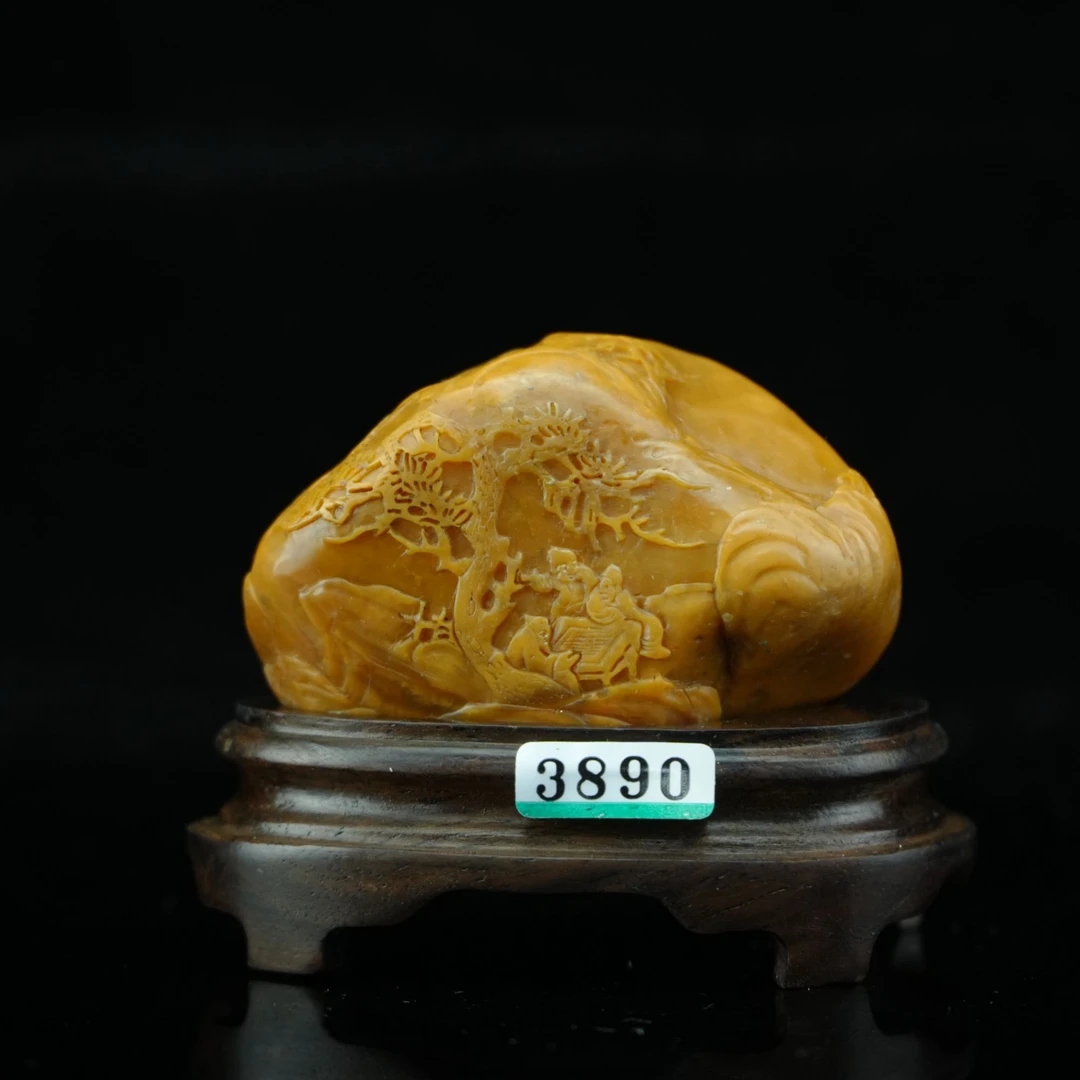 田黄 松下雅集 /盛和 SHW1043 93.173g