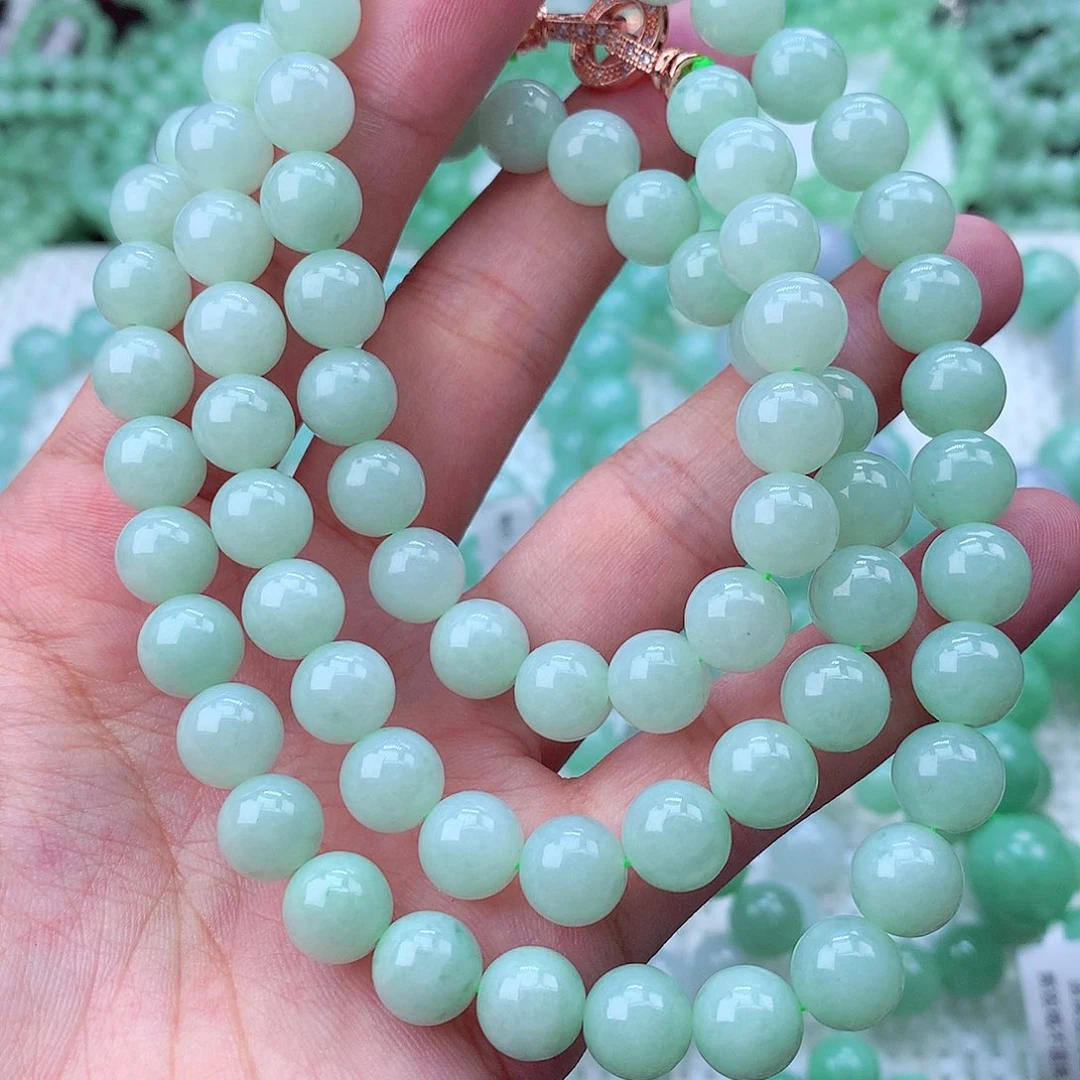 翡翠未镶嵌毛衣链