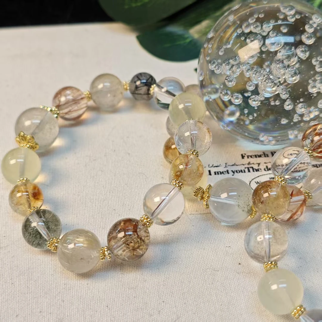 DL2154精品发晶多宝手链10-14