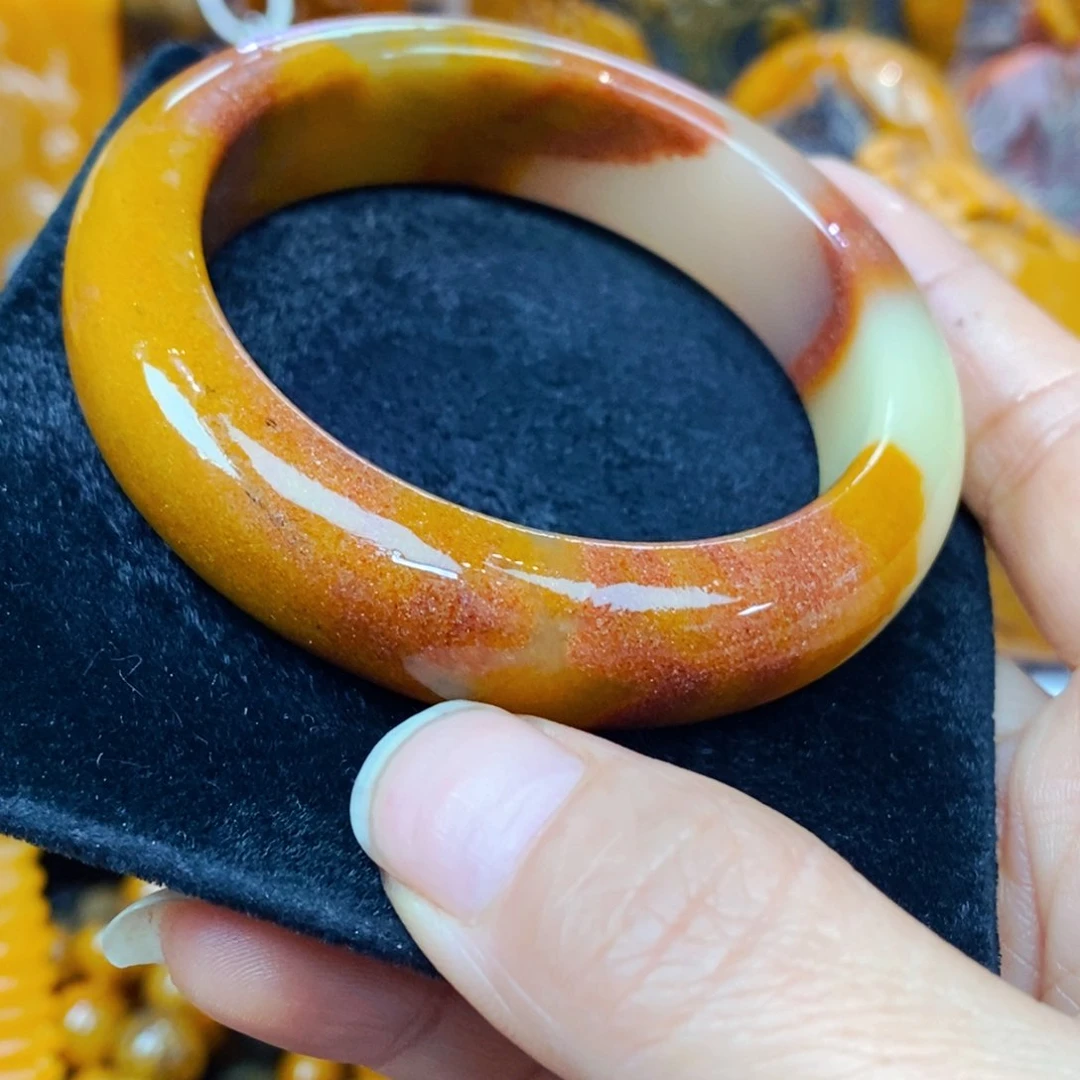 合金石英质玉（黄龙玉）珠宝半成品