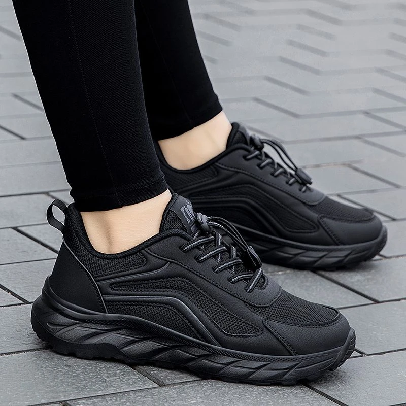 张凯丽老人鞋男女秋季轻便透气爸爸健步鞋中老年舒适软底运动鞋女