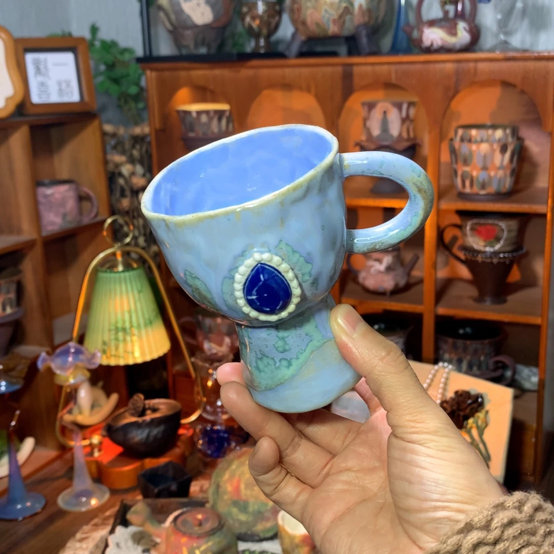 陶｜蓝宝石小高脚杯