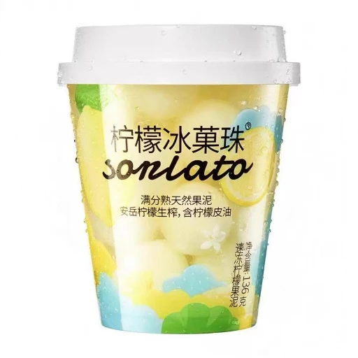 鲜果鲜语柠檬冰菓珠 136g