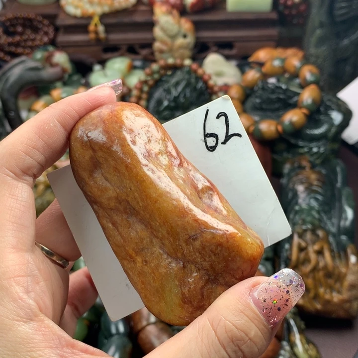 岫岩河磨玉（透闪石质玉）手把未镶嵌