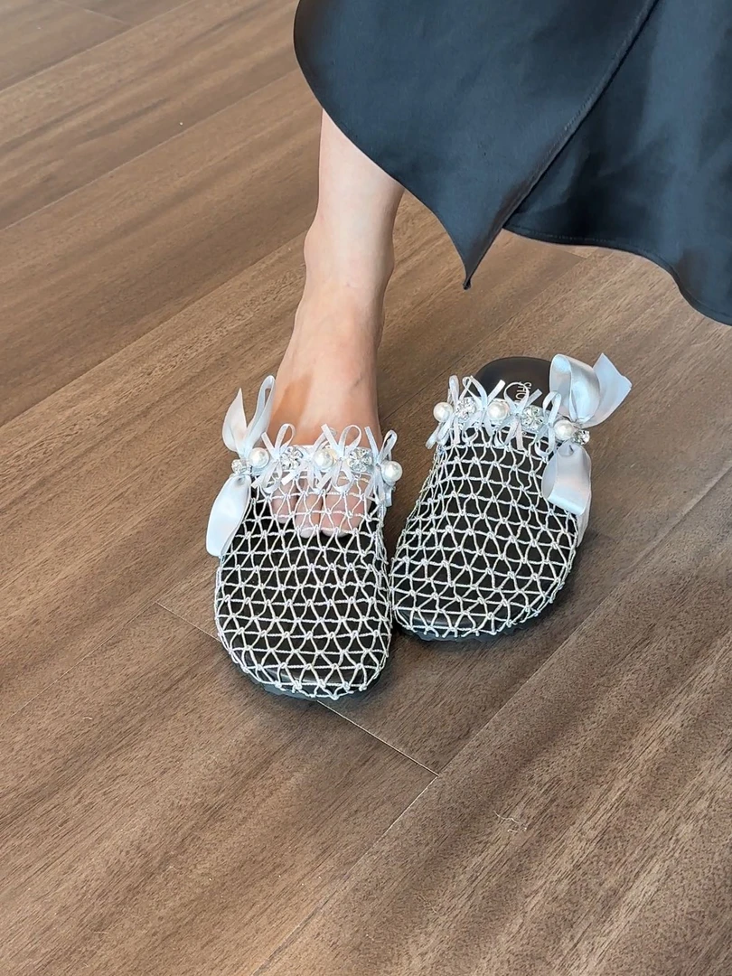 BANFANG女鞋|2.5cm|爆款时尚镂空圆头半拖舒适高级夏季新款